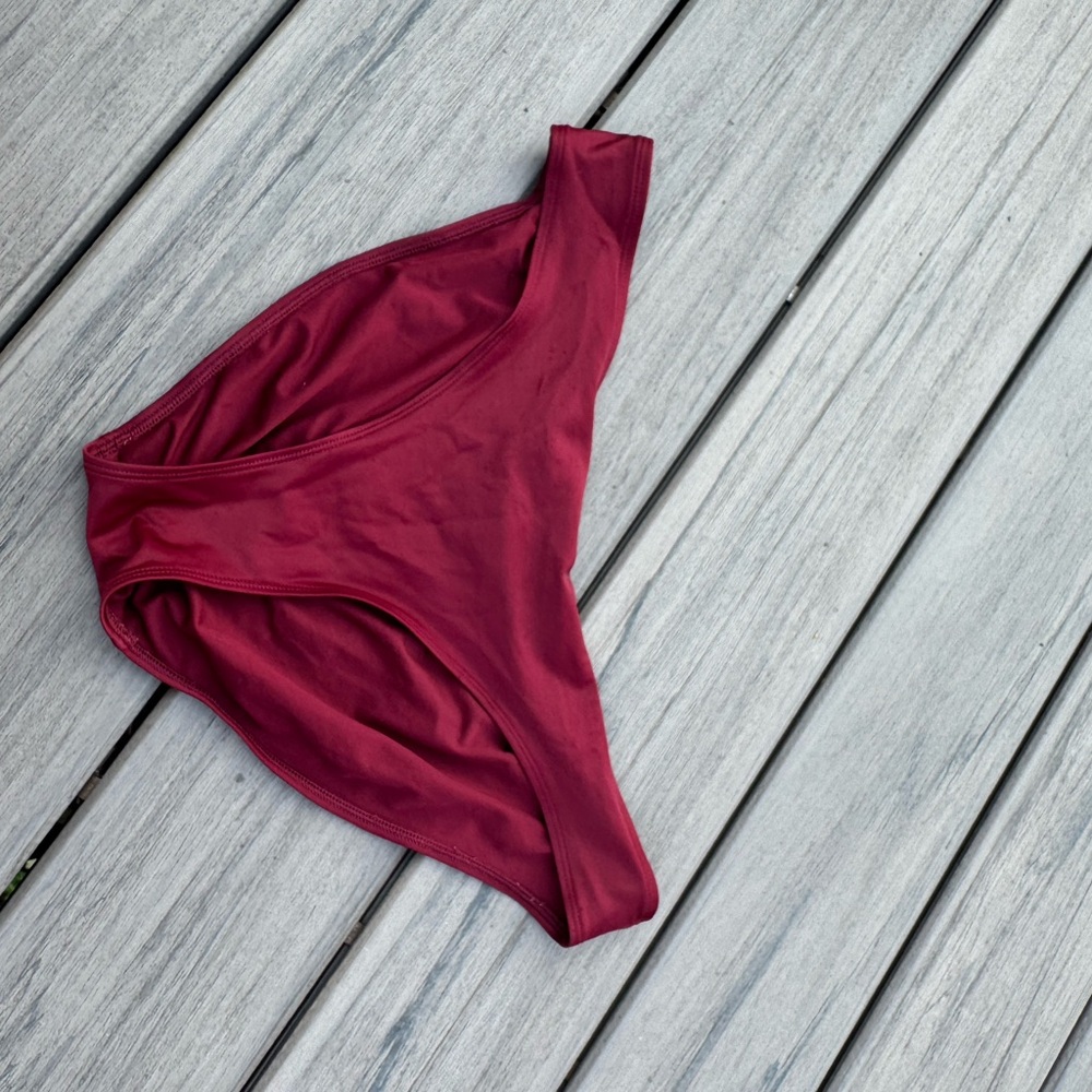 Maroon Aerie bikini bottom